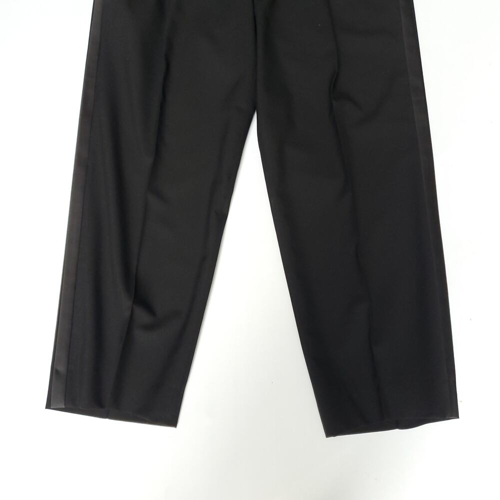 VTG Lord West Black Tuxedo Jacket 51x32 Pants 28.5" w 2" hem Bow Tie 3 Pc 48R - Picture 14 of 16